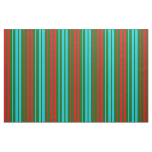 Tela Patrón de rayas verdes rojas y azules  