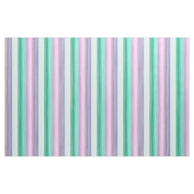 Tela Patrón de rayas verdes violetas moradas rosadas de ("Cuarto gordo" (fat quarter))