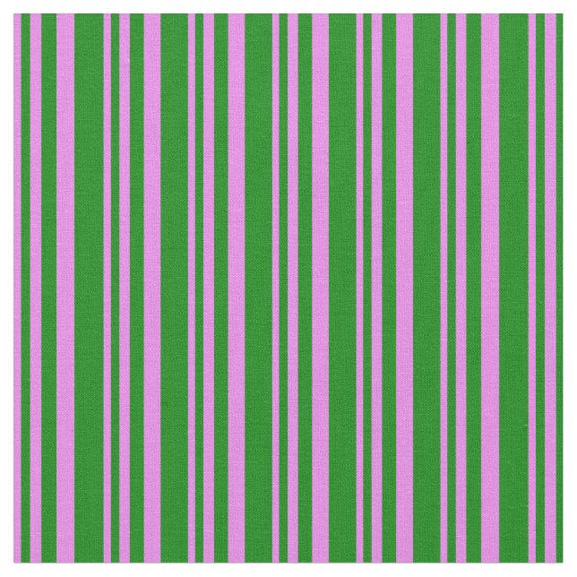 Tela Patrón de rayas violeta y verde (De cerca)
