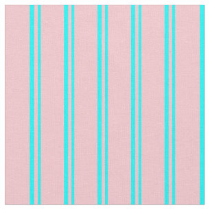 Tela Patrón de rayas y líneas rosadas