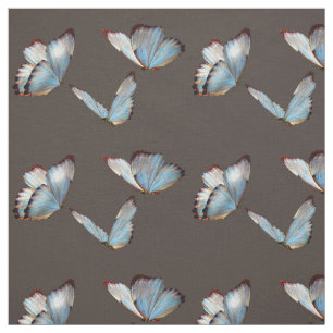 Tela Patrón de repetición de las mariposas azules
