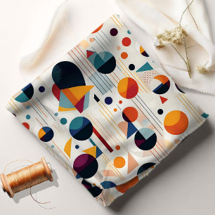 Tela Patrón de resumen geométrico de Bauhaus#5 ID1068