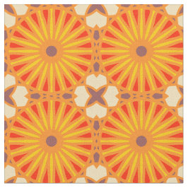 Tela Patrón de rueda Kaleidoscope P Ladrillo rojo amari