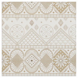 Tela Patrón de Seamless de Floral Geométrica Étnica 2