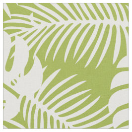 Tela Patrón de selva tropical de paleta verde