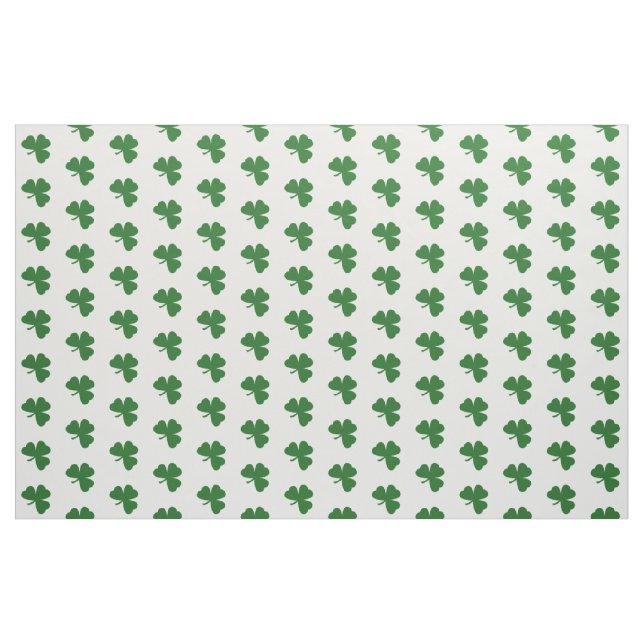 Tela Patrón de Shamrock verde Día de San Patricio ("Cuarto gordo" (fat quarter))