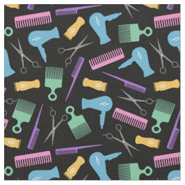 Tela Patrón de silueta de herramienta para el cabello n