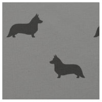 Patrón de siluetas de corgi galés cardigan