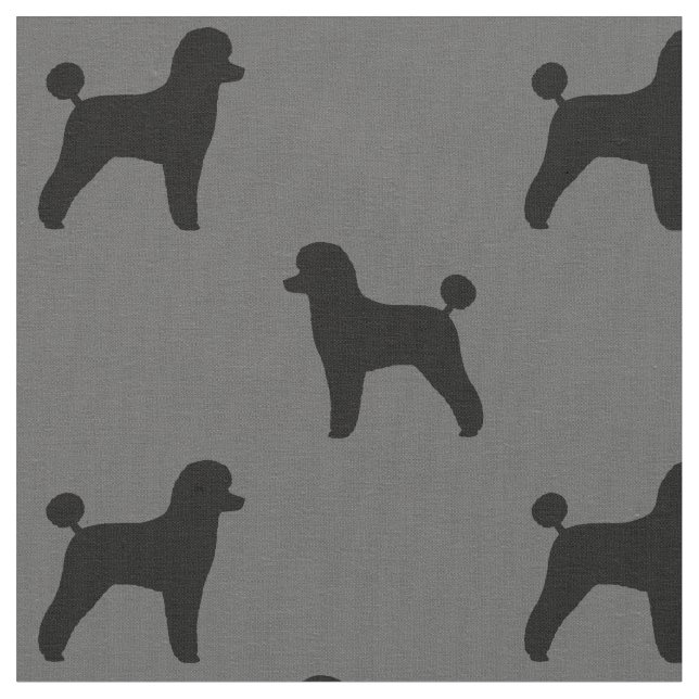 Tela Patrón de siluetas de juguete negro| Perro Lover (De cerca)