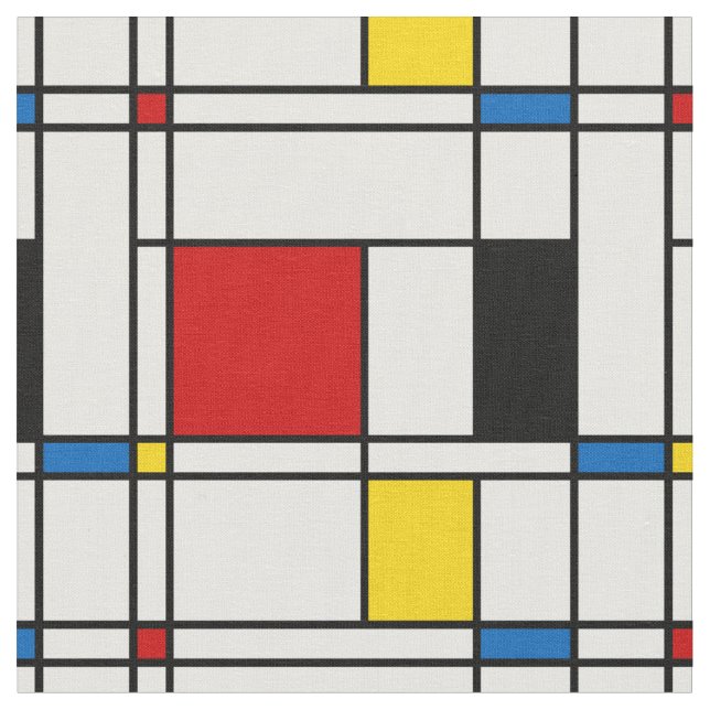 Tela Patrón De Stijl (De cerca)