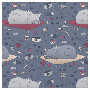 Tela Patrón de sueños de gatos sensacionalistas y acoge