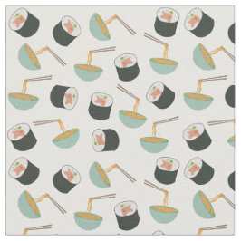 Tela Patrón de sushi y fideos