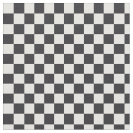 Tela Patrón de tablero de cheques blanco color negro y 