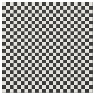 Tela Patrón de tablero de cheques en blanco y negro