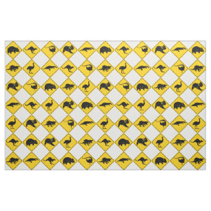 Tela Patrón de tablero de Rótulo para animales de Aus