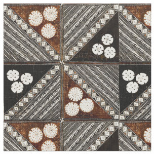 Tela Patrón de Tapa Tribal de Fiji