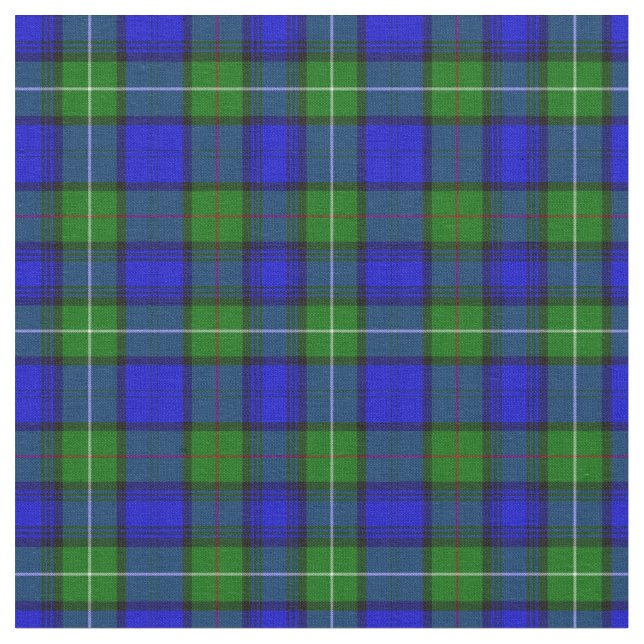 Tela Patrón de Tartán del Clan Mackenzie (De cerca)