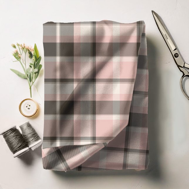 Tela Patrón de Tartán, rosa y gris ID210 (Subido por el creador)