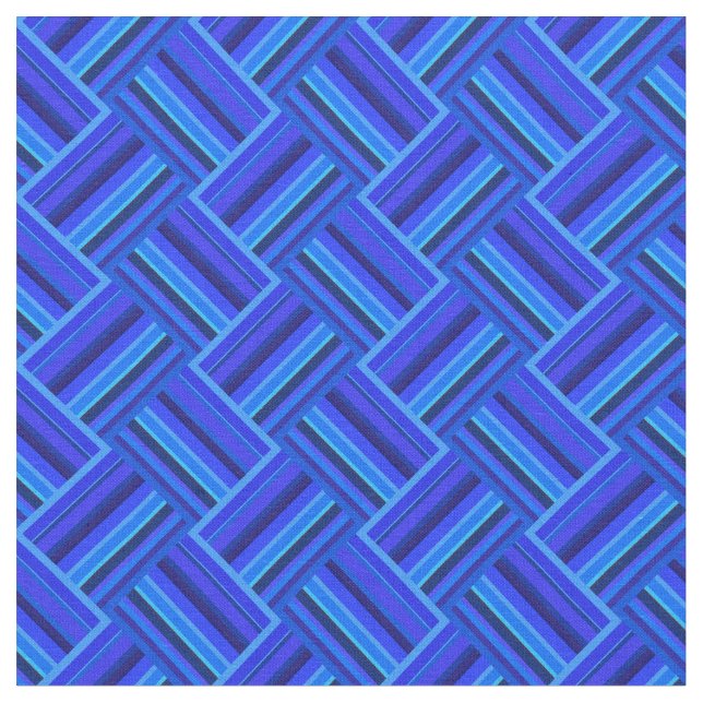 Tela Patrón de tejido diagonal de franjas azules (De cerca)