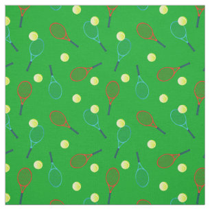 Tela Patrón de tenis en verde