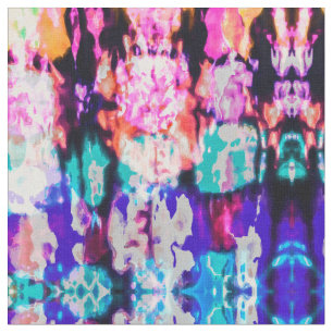 Tela Patrón de tinte negro rosa de resumen de Guay