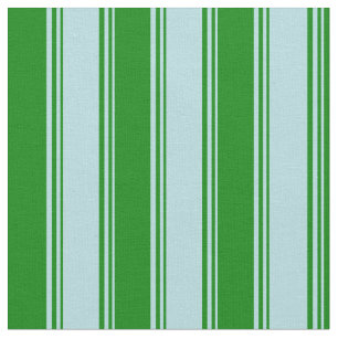 Tela Patrón de tiras/lino azul y verde en polvo