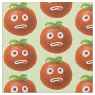 Tela Patrón de tomate Personalizado divertido