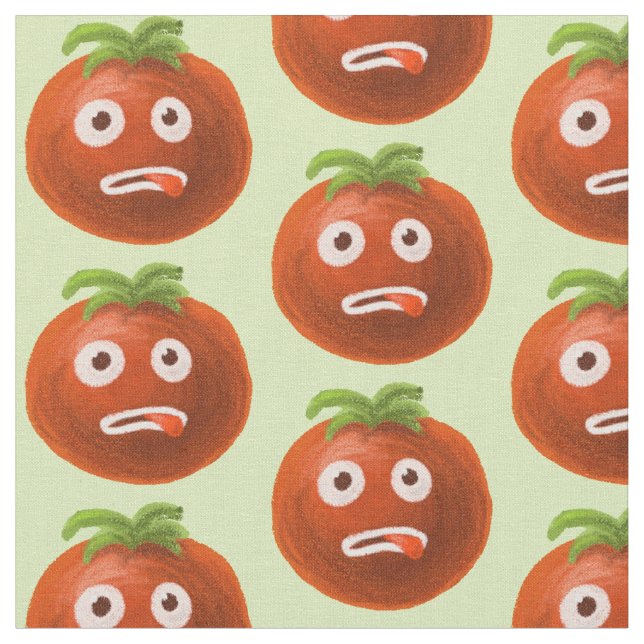 Tela Patrón de tomate Personalizado divertido (De cerca)
