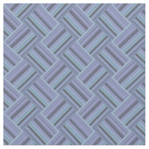 Tela Patrón de trama de rayas diagonales azul-gris