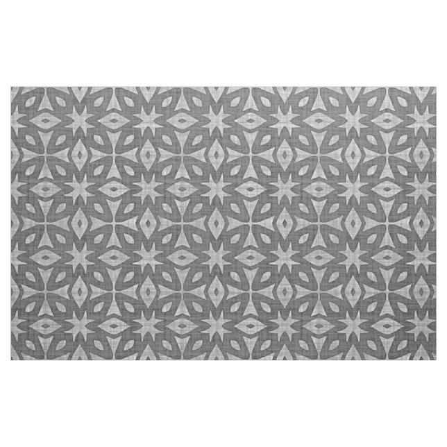 Tela Patrón de tramos de lino blanco negro gris ("Cuarto gordo" (fat quarter))
