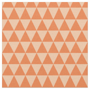 Tela Patrón de triángulo geométrico de hues otoñales