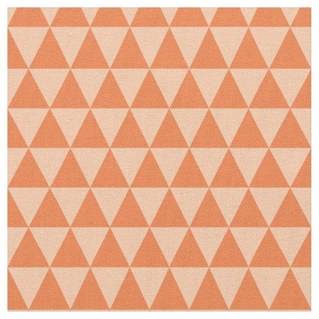 Tela Patrón de triángulo geométrico de hues otoñales (De cerca)