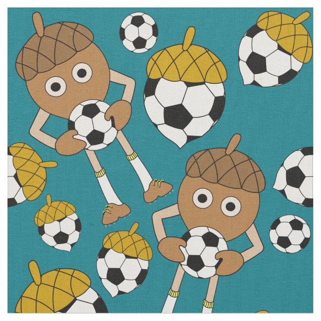 Tela Patrón de tuercas de fútbol (De cerca)