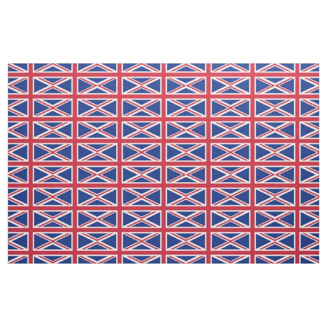 Tela Patrón de Union Jack ("Cuarto gordo" (fat quarter))