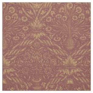 Tela Patrón de vara de flores de la época del renacimie