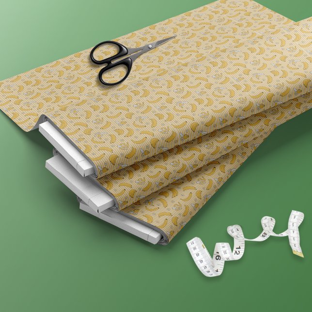 Tela Patrón de vectores de banda de banana | Amarillo (Subido por el creador)