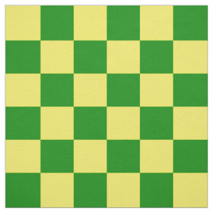 Tela Patrón de verificación verde amarillo