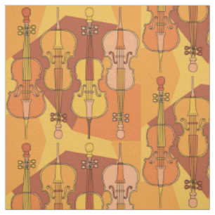 Tela Patrón de violonchelo colorido