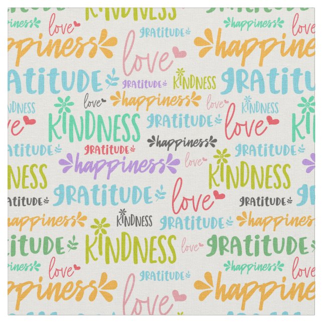 Tela Patrón de Word positivo Inspirador (De cerca)