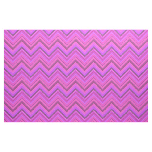 Tela Patrón de zigzag de rayas rosas ("Cuarto gordo" (fat quarter))