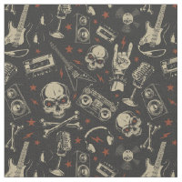 Patrón del cráneo de la música de Grunge