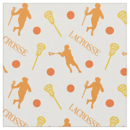 Tela Patrón del reproductor de Lacrosse macho Naranja y