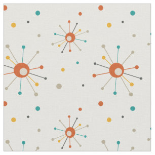 Tela Patrón del Siglo Medio de los Starbusts Atómicos d