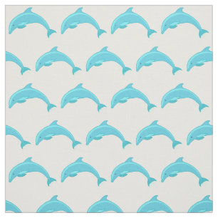 Tela Patrón delfín vibrante y compacto