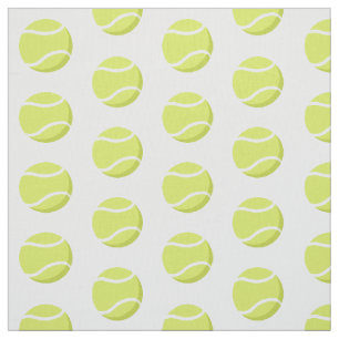 Tela patrón deportivo de pelotas de tenis simples
