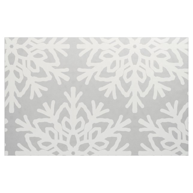 Tela Patrón elegante de copos de nieve ("Cuarto gordo" (fat quarter))
