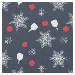 Tela Patrón elegante de pickleball para Navidades,