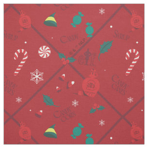 Tela Patrón Elf Candy Checker