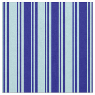 Tela Patrón en polvo azul y azul en lino/rayado