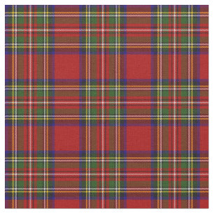 Tela Patrón escocés de Royal Stewart Tartán Plaid
